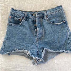 Levi Denim Ribcage Shorts